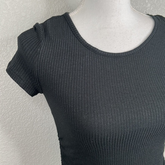 By & By Black Black Ribbed Top Size XS New with tags! - Picture 2 of 7